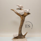12" Ptarmigans (Birds) in a Tree by Peter K. *A Stop Along The Way*
