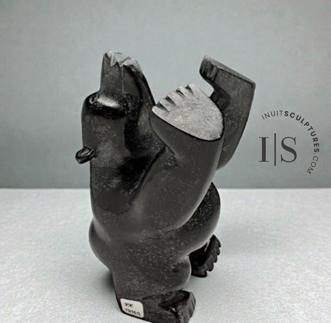 8" 4 Way Dancing Bear by Moe Pootoogook *Push Me Away*