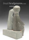 VINTAGE 4" Yup'ik Couple  by Unknown Russian Carver *Patience*