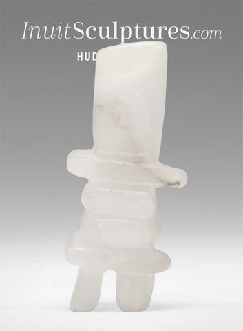 Inukshuk 3" par Alabaster Mathewsie *Pureté et équilibre*
