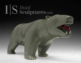 18" Walking Bear with Red Tongue by Jimmy Iqaluq *Storm*