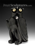 SIGNATURE 9" Hibou parfaitement poli par Sam Qiatsuk *Réglisse noire*