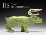 VINTAGE 11" SIGNATURE Caribou by Peter Aningmiuq *Dynamite*